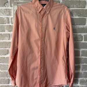 Ralph Lauren Orange Casual Button Down Shirt